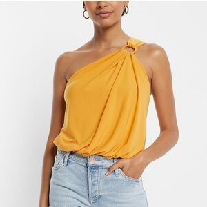 Like 🆕 Express Skimming One Shoulder O Ring Bodysuit, Size XS